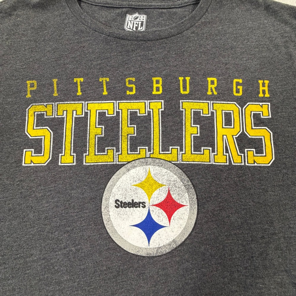 NFL Pittsburgh Steelers T-Shirt M Grey Excellent